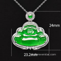 Pendentif Bouddha en diamant en or 18 carats